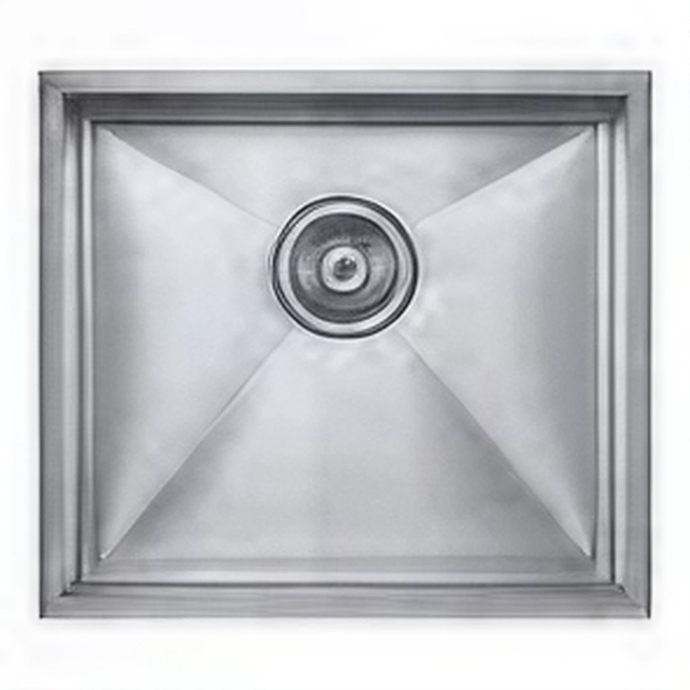 Square stainless steel kitchen sink