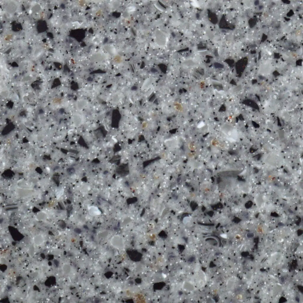 Textured terrazzo pattern with gray tones