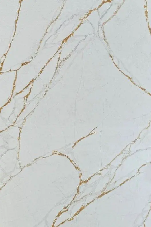 White marble texture with gold veins