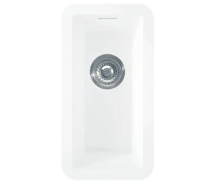 Top view of a modern sink