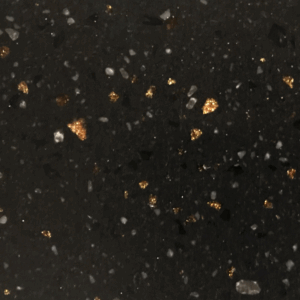 Black stone surface with gold specks