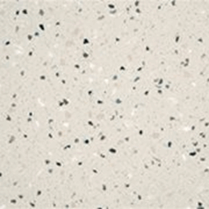 Black-speckled terrazzo pattern on white surface
