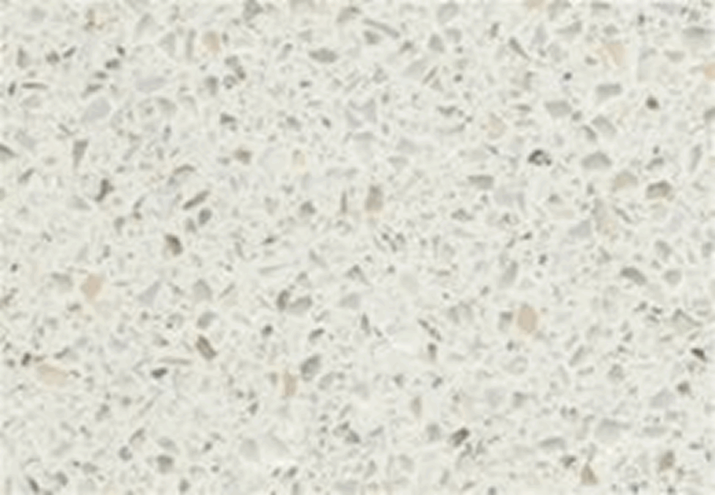 White terrazzo texture with gray speckles