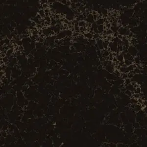 Black marble surface with gold veining.