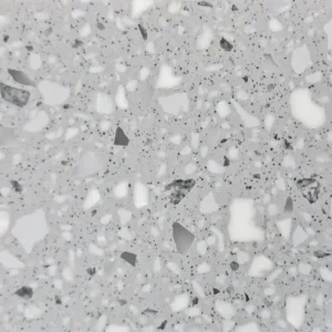 Close-up of terrazzo flooring pattern