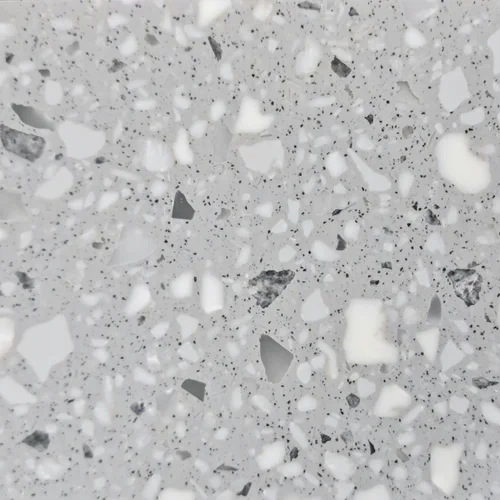 Close-up of terrazzo flooring pattern