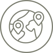 Global location markers illustration